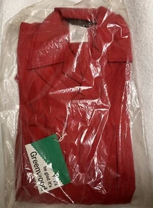 New Vintage Walls Coveralls Red Sz 32 Tall 60” Greenwood Fabric NWT in Package - Picture 1 of 12