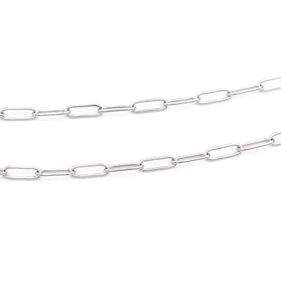 Vintage Parts DIY Paperclip Link Chain 304 Stainless Steel 17x7mm 1 Meter - Image 1 of 3