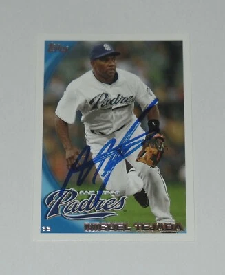 Tarjeta Topps 2010 firmada por Miguel Tejada #US-60 ASTROS GIGANTE SAN DIEGO PADRES Foto 1 de 2