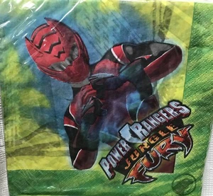 Servilletas de fiesta Power Rangers 3 piezas 48 piezas 6 1/2" Jungle Fury - Imagen 1 de 3