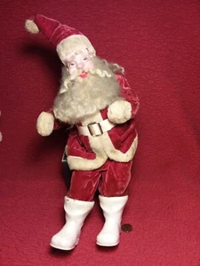 15" vintage Santa Clause Doll foam body composition face? mohair beard ? - Picture 1 of 9