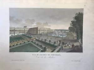 Vue du Chateau de Versailles, du côté des jardins, Courvoisier 1805 - Picture 1 of 1