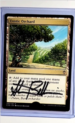 MTG Magic the Gathering AP Artist Proof C16 Auto Autograph #295 Exotic Orchard - Image 1 of 2