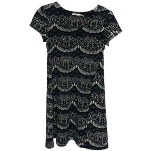 Kimchi Blue Women's Dress Black Floral Short Sleeve Career Midi Size XS - Picture 1 of 8