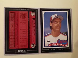 1989 RANDY JOHNSON RC Expos Mariners 2016 Topps Anthology 5X7 Silver #ed/49 made - Picture 1 of 1