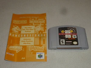 NINTENDO 64 GAME NAMCO MUSEUM CARTRIDGE & INSTRUCTION MANUAL N64 - Picture 1 of 2