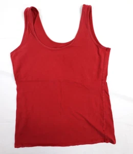 Camiseta sin mangas Maurices para mujer grande (L) roja oscura sin mangas color liso - Imagen 1 de 8