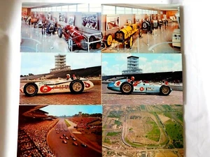 Indianapolis Motor Speedway 1950's 60's POSTCARDS (6) RARE HARD TO FIND VINTAGE - Picture 1 of 8