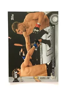 JORGE MASVIDAL #195 PLATA PARALELO INSERCIÓN TARJETA TOPPS UFC CHRONICLES 2015 BMF - Imagen 1 de 2