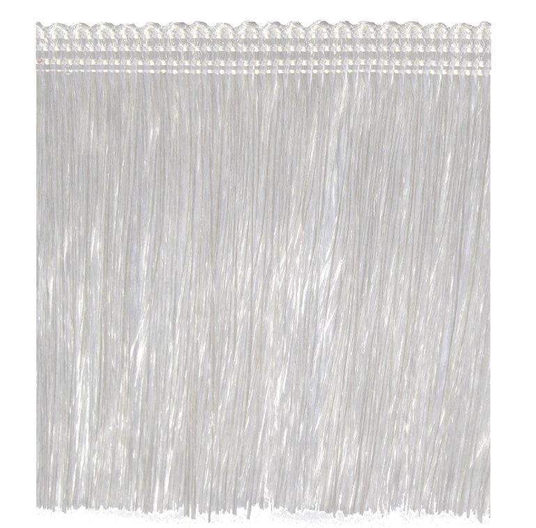 (DE) ab 5m XL Fransen 11 cm breit Weiß Fransenborte Schnittfransen  Dekoborte - Bild 1 von 1