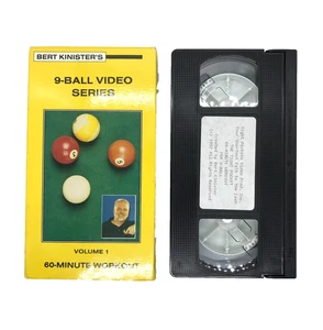 Bert Kinister's 9 Ball (VHS, 1992) Vol. 1 The Tight Pocket 60 Min Workout GOOD - Picture 1 of 4