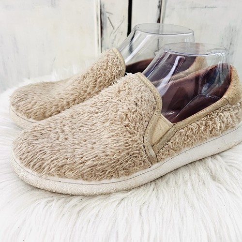 Mocassini slip on UGG Ricci Tan Neutro Pelliccia Texture Donna Taglia 7 5