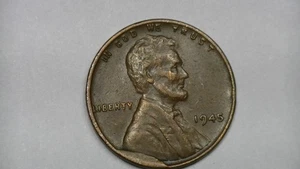 1945 P DIE BREAK CRACK MAJOR CUD ERROR LINCOLN CENT PENNY COIN EXTREMELY RARE - Picture 1 of 14