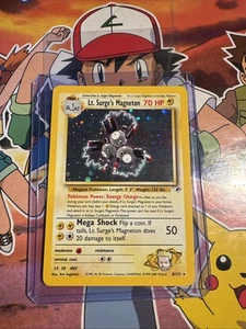 POKEMON Lt. Surge's Magneton 8/132 Gym Heroes Set, Unlimited Holo, Rare LP - Picture 1 of 14