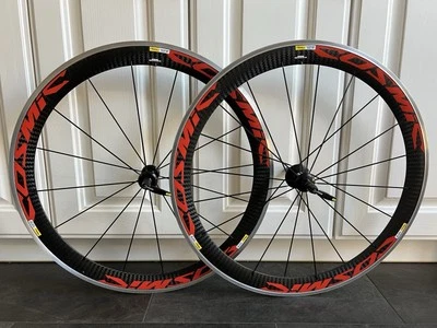 Like NEW! Mavic Cosmic SLS Carbon Wheels/28 Shimano Frehub 10/11/12 Speed - Bild 1 von 4