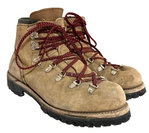 Vintage Vasque Mens US 8.5N Mountaineering Mountain Hiking Boots USA Vibram - Picture 1 of 8