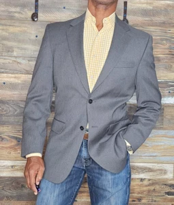 Jos. A. Chaqueta Blazer Bank Signature Collection 100% Lana Gris 38R - Imagen 1 de 11