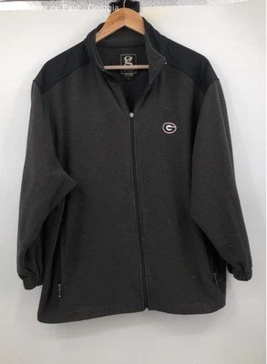 Gear For Sports Georgia Bulldogs Full Zip Embroidered Logo Fleece Jacket Size L. - Image 1 of 4