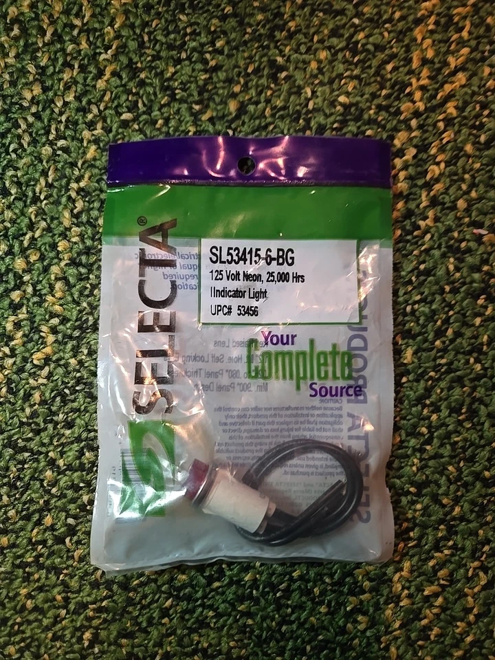 Selecta Sl53415-6-bg Red Indicator Light 125v Neon 25.000 Hours