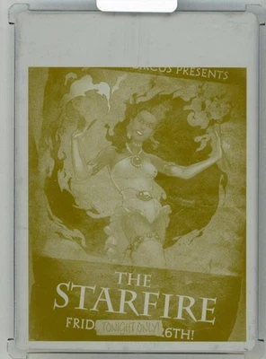 2017 Cryptozoic DC Comics Bombshells STARFIRE (COVER VARIANT) Printing Plate 1/1 - Image 1 of 2