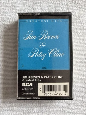 Jim Reeves Patsy Cline Greatest Hits Cassette 1981 RCA Crazy - Image 1 of 4