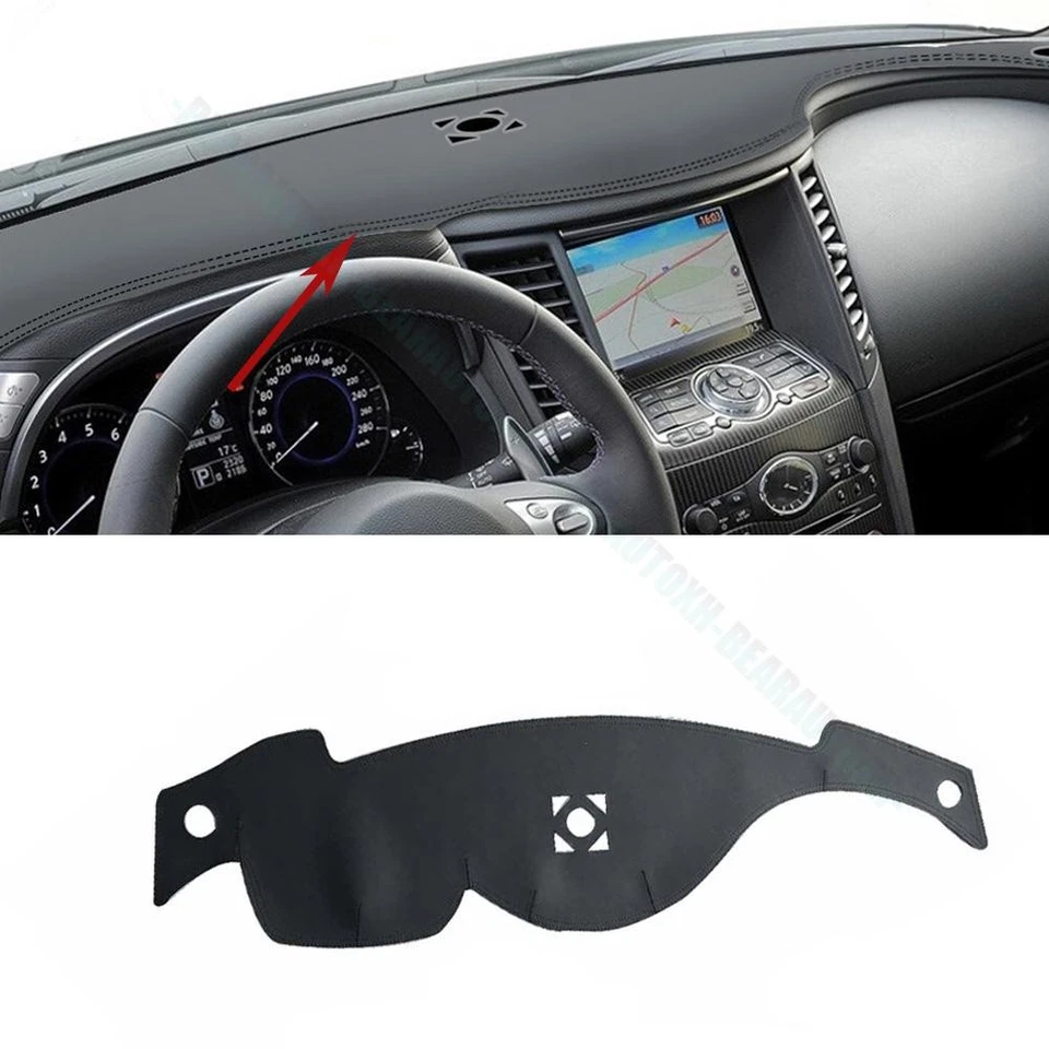 For Infiniti FX35 FX45 FX50 US Leather Dash Mat Non-Slip Dashboard Dashmat Cover Foto 1 de 4