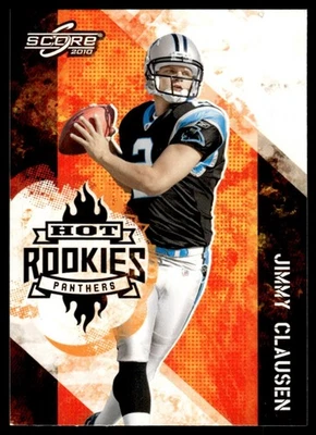 2010 Score Hot Rookies Jimmy Clausen Carolina Panthers #7 - Image 1 of 2