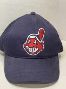 Cleveland Indians Cap Signatures Blau SnapBack Mütze Vintage - Bild 1 von 10