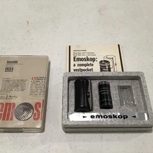 Vintage A Seibert Wetzlar Germany Emoskop Taschenlupe Zielfernrohr mit Etui & Papieren - Bild 1 von 14