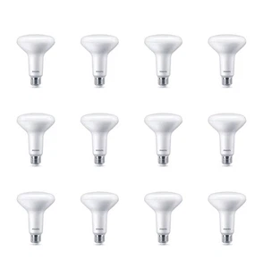 Philips BR30 LED 7.2W Soft White 2700K Dimmable Indoor Bulbs 12-Pack New - Picture 1 of 4