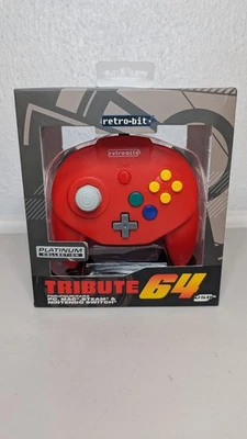 Retro-Bit Tribute 64 - Platinum Collection -USB Controller -PC & Nintendo Switch - Image 1 of 4