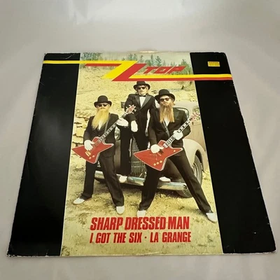 ZZ Top "Sharp Dressed Man" UK 1983 Import 12"-45 rpm Vinyl W9576 - Image 1 of 3