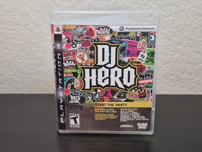 PS3 DJ Hero Game Complete CIB Clean Mint Disc + Guitar Hero Promo Insert - Image 1 of 3