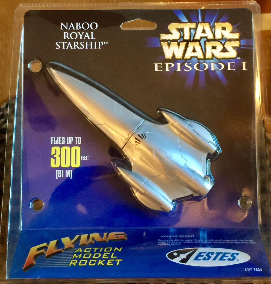Star Wars Episodio I Naboo Royal Starship Estes Flying Action Model Rocket 1999 Foto 1 de 1