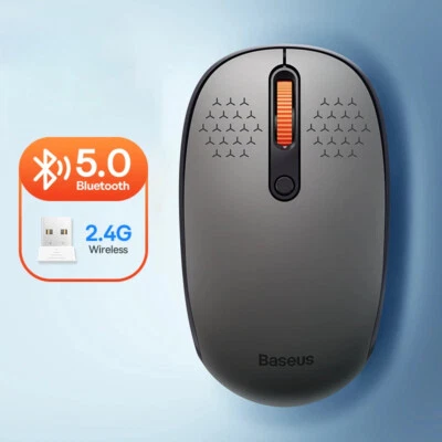 Mouse Bluetooth Wireless Computer Silent Mouse with 2.4GHz USB Nano Receiver - Image 1 of 4