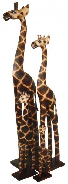 Giraffa in legno giraffa decorativa, a scelta in 20, 30, 40, 60, 80, 100, 120, 150 e 180 cm - Immagine 1 di 1