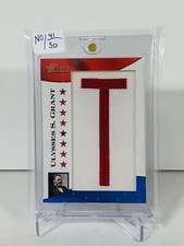 2009 Topps American Heritage Presidents #/50 Ulysses S Grant #PP-UG Patch T.