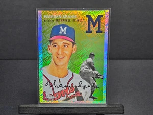 2023 Topps Chrome Platinum WARREN SPAHN TOPPS LOGO REFRACTOR #438 /499 Braves - Picture 1 of 1