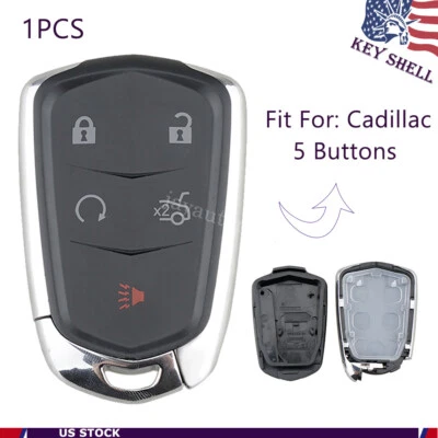 Replacement for 2015 2016 2017 2018 2019 Cadillac XTS Key Fob Remote Case Shell - Image 1 of 4