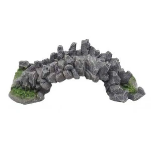 Aqua One Aquarium Fish Tank Grey Stone Bridge Ornament - Picture 1 of 1