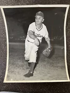 1950 Phila. Phillies World Series Foto Jim Konstanty von Phila Inquirer - Bild 1 von 2