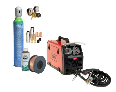 IDEAL Soldadora semiautomática Inverter 200A MIG/MAG/MMA/FLUX/IGBT Práctica set3