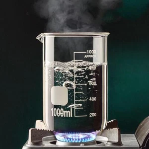 High Borosilicate Glass Measuring Cup Clear Scale, Lab & Kitchen Tool (50-1000) - Picture 1 of 30