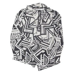 MANGO Womens Blazer Jacket White Crazy Pattern S - Picture 1 of 6