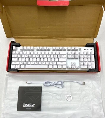 NEW Ajazz Robocop N-Keys Rollover Mechanical Gaming Keyboard 104 Backlit Keys - Image 1 of 2