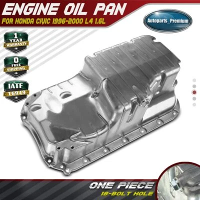 Engine Oil Pan w/o Gasket for Honda Civic 1996-2000 Acura EL 1997-2000 1.6L SOHC - Image 1 of 4