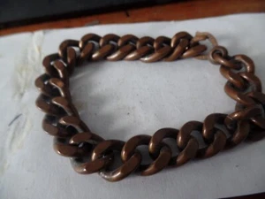 Heavy Copper Chain Bracelet - Picture 1 of 4