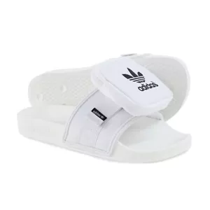 Adidas Pouchylette Slides Women's Soft Comfort Daily Wear Sandals White GZ4329 - Picture 1 of 8