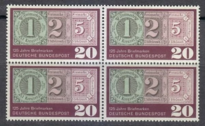 Germany 1965 MNH Mi 482 Sc 933 MNH Stamps of Thurn & Taxis. Block of 4 ** - Picture 1 of 1