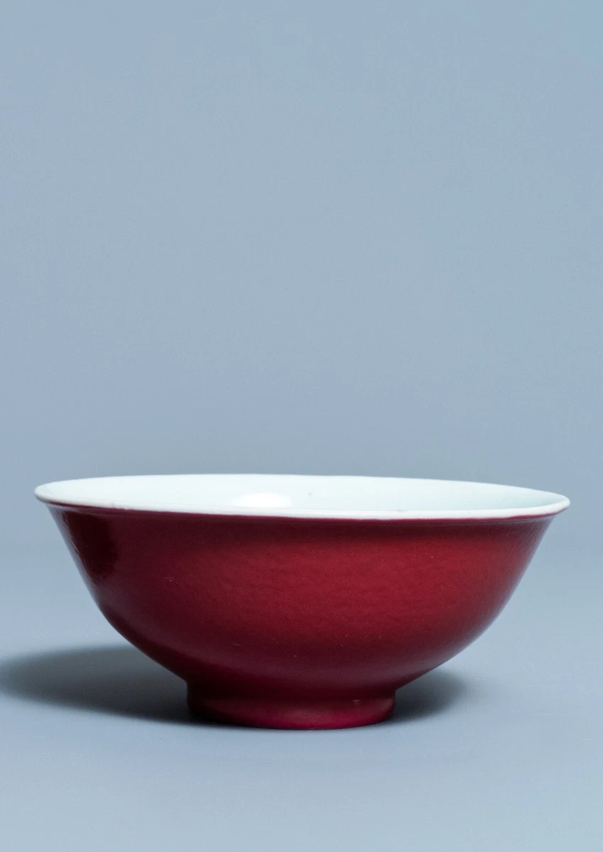 陶瓷中国古董碗红色| eBay